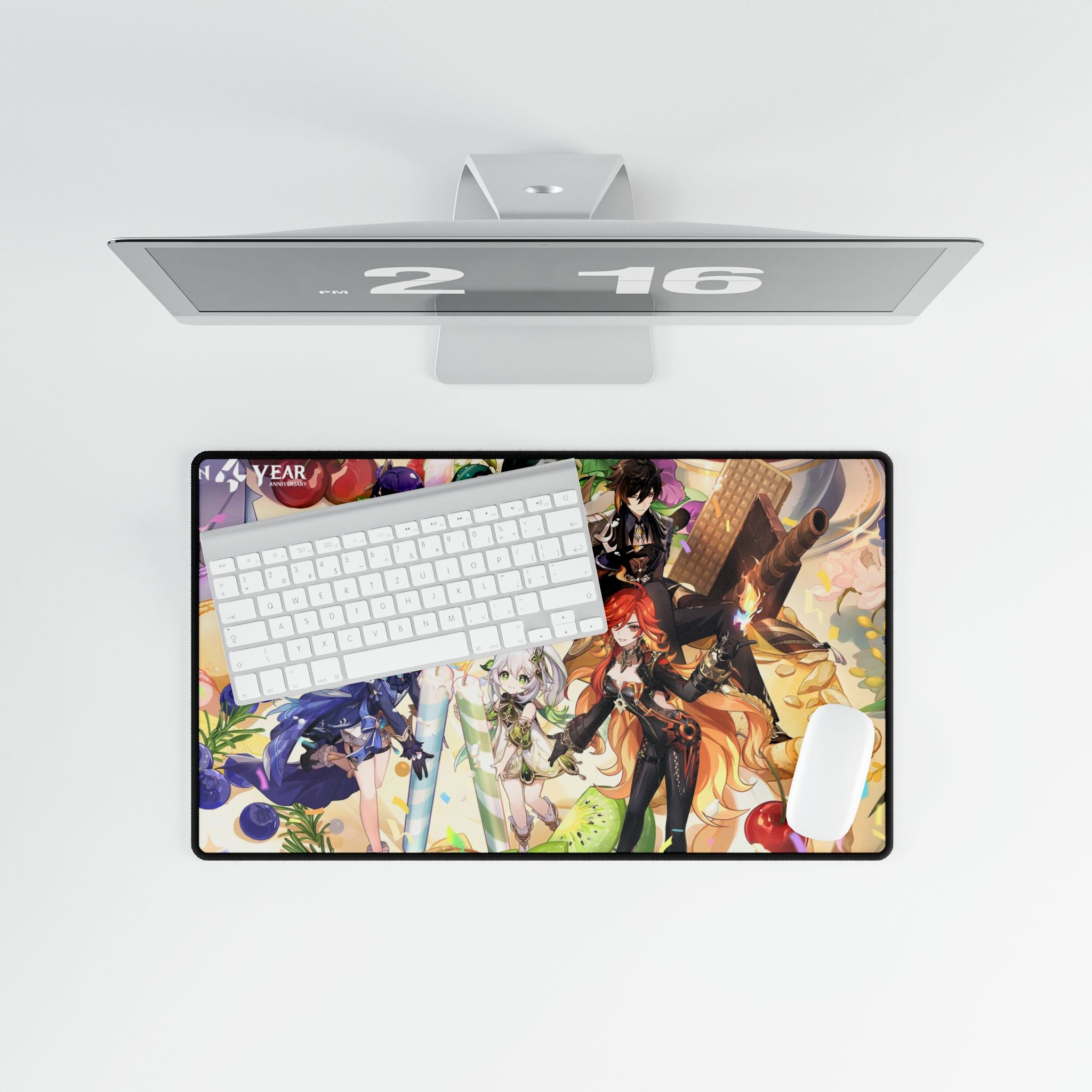 Genshin Impact - Colorful Gaming Desk Mat, Anime Desk Pad, Gift for Gamers