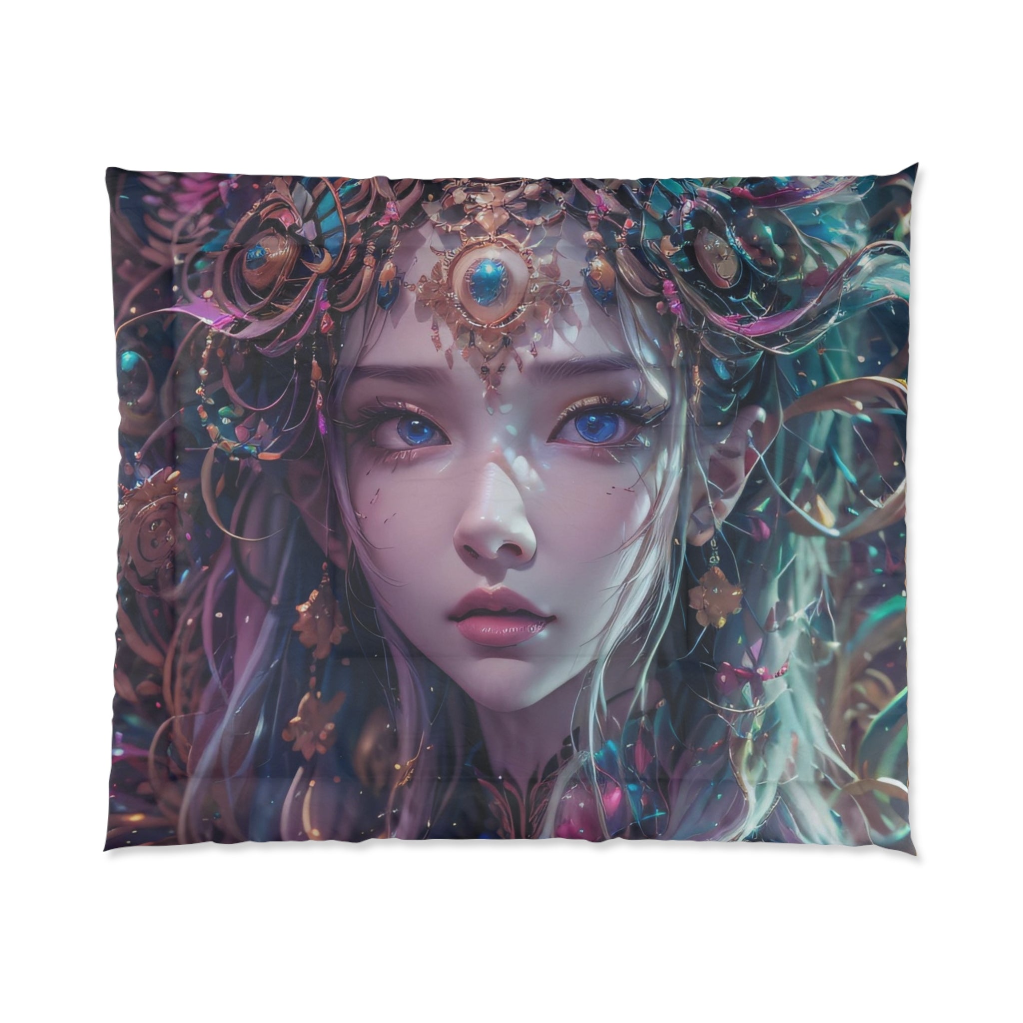 Dreamy Mystic Comforter with Enchanting Design, Bohemian Bedroom, Cozy Bedding