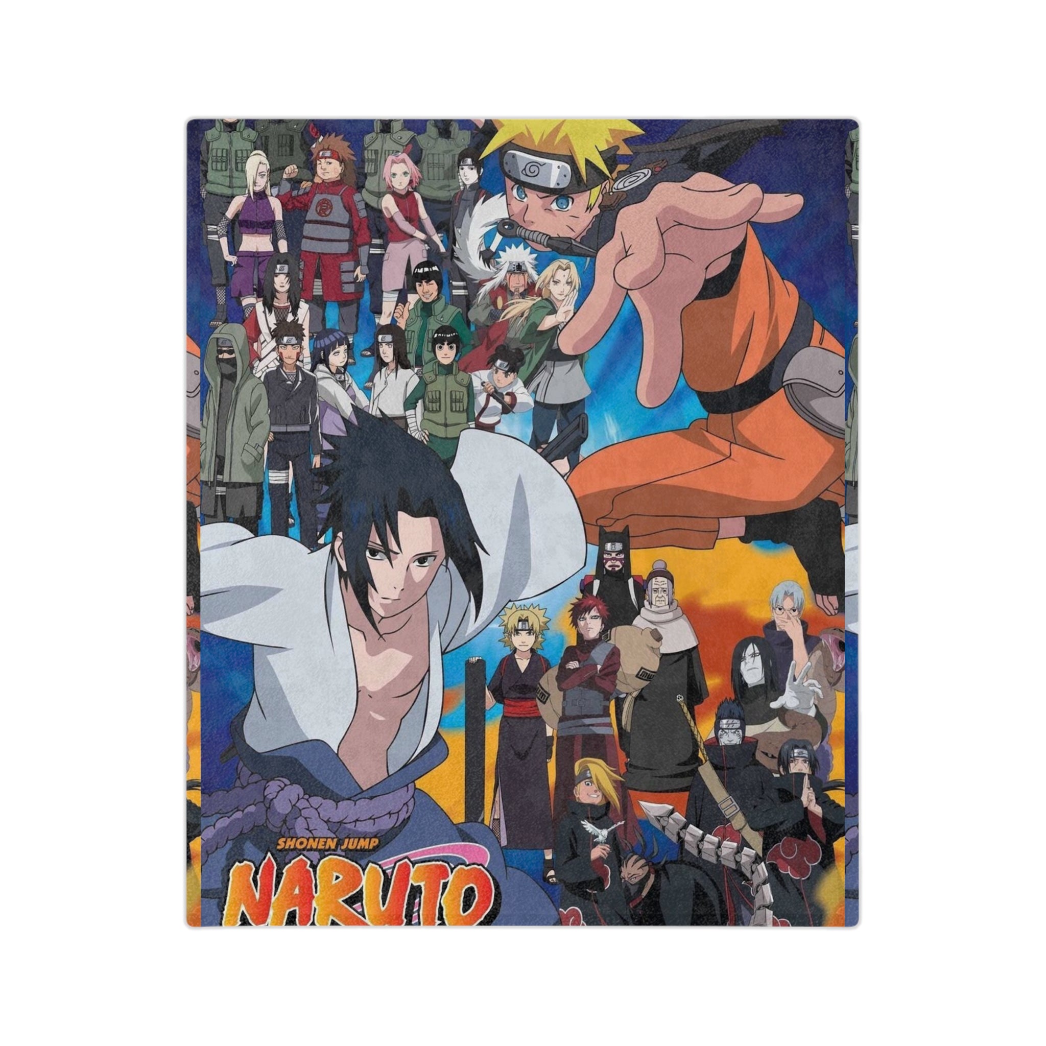 Naruto Velveteen Microfiber Blanket - Cozy Anime Throw for Fans