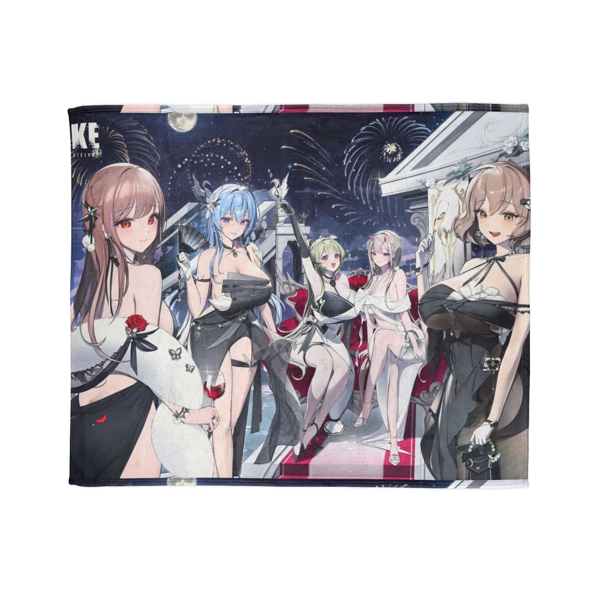 Nikke Anime-Inspired Soft Polyester Blanket, Cozy Throw Blanket for Anime Fans