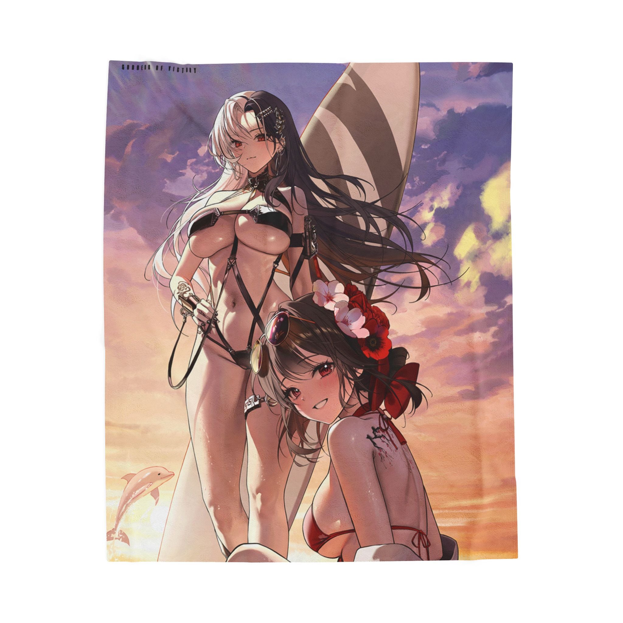 Nikke anime Velveteen Plush Blanket - Cozy Anime Art Throw, Soft Blanket