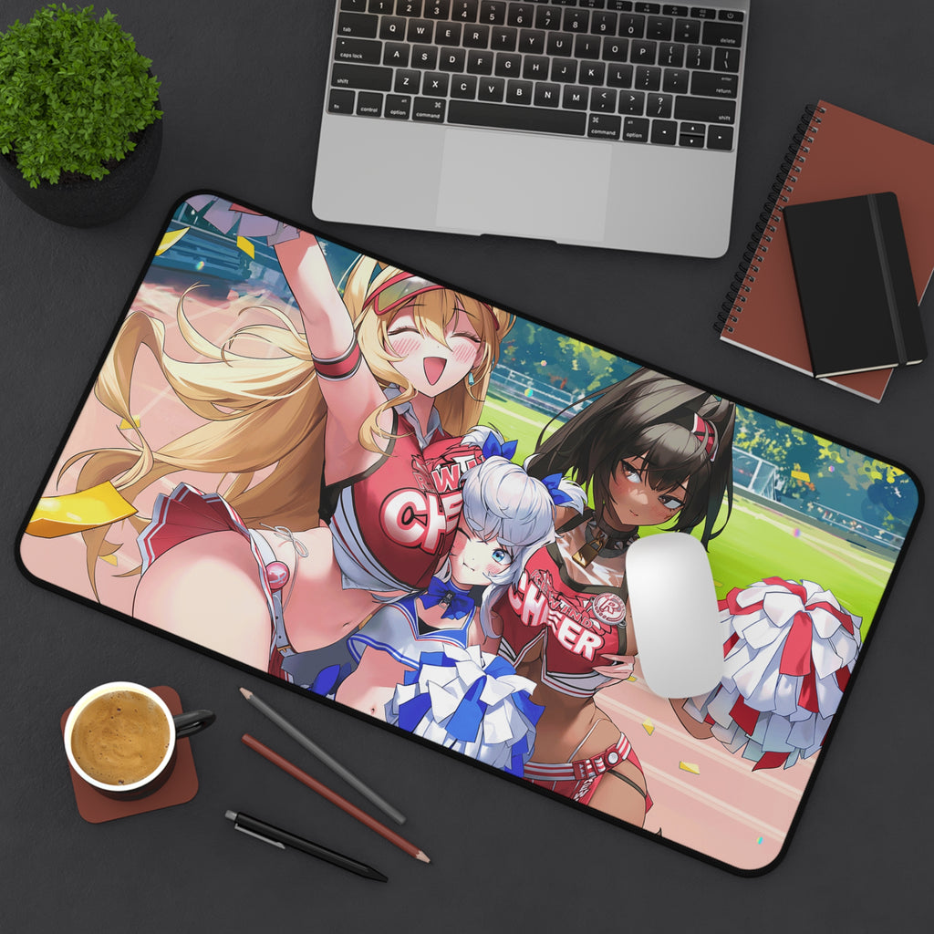 Nikke anime Cheerleaders Desk Mat, Fun Desk Accessory, Anime Themed Accessories