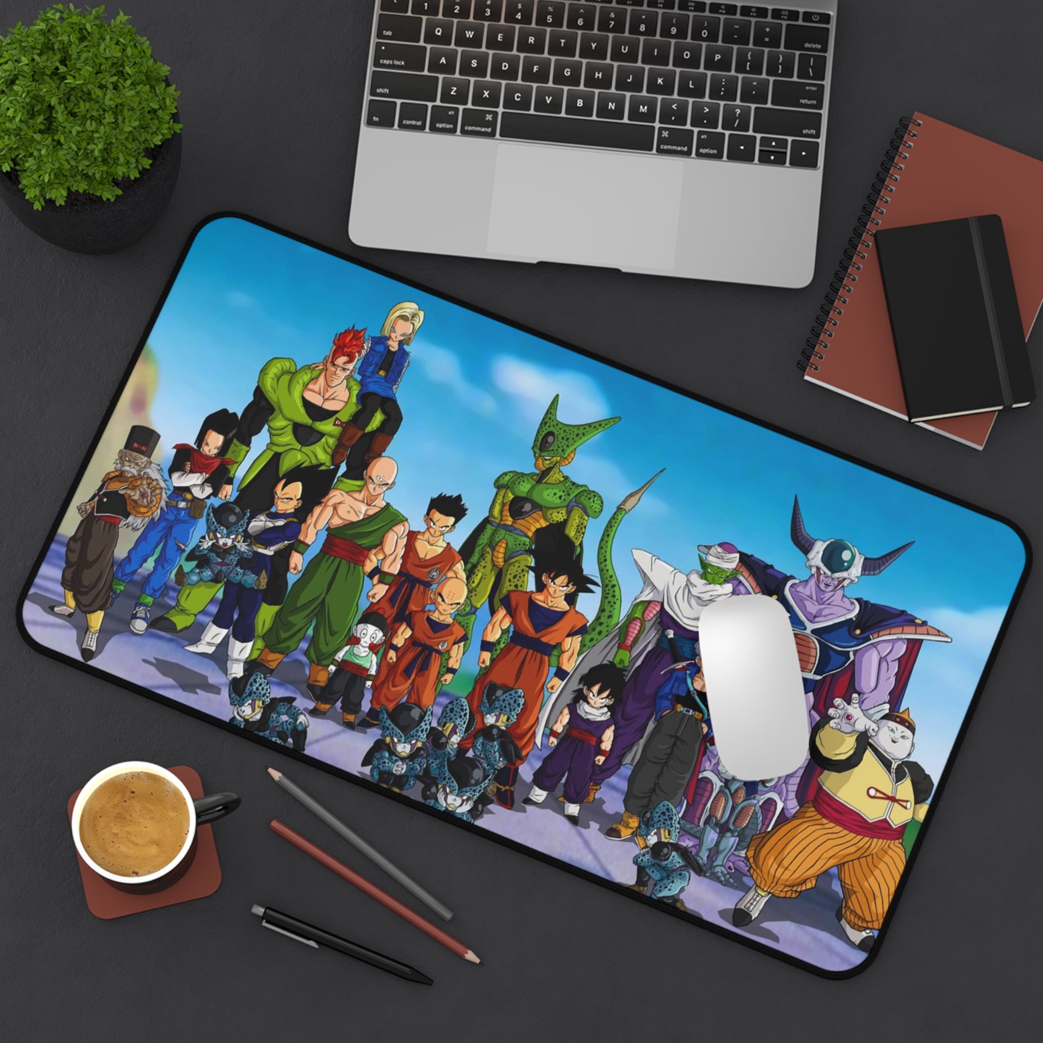 Anime Desk Mat with Iconic Characters, Gaming Accessories, Dragon Ball Z Fans