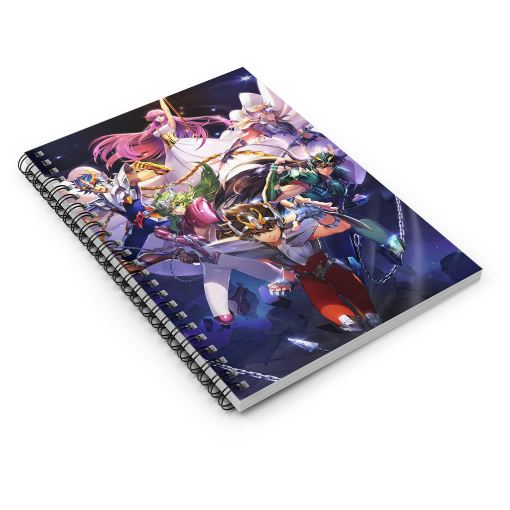 Anime-Themed Spiral Notebook, Ideal for School, Collectible - Saint seiya