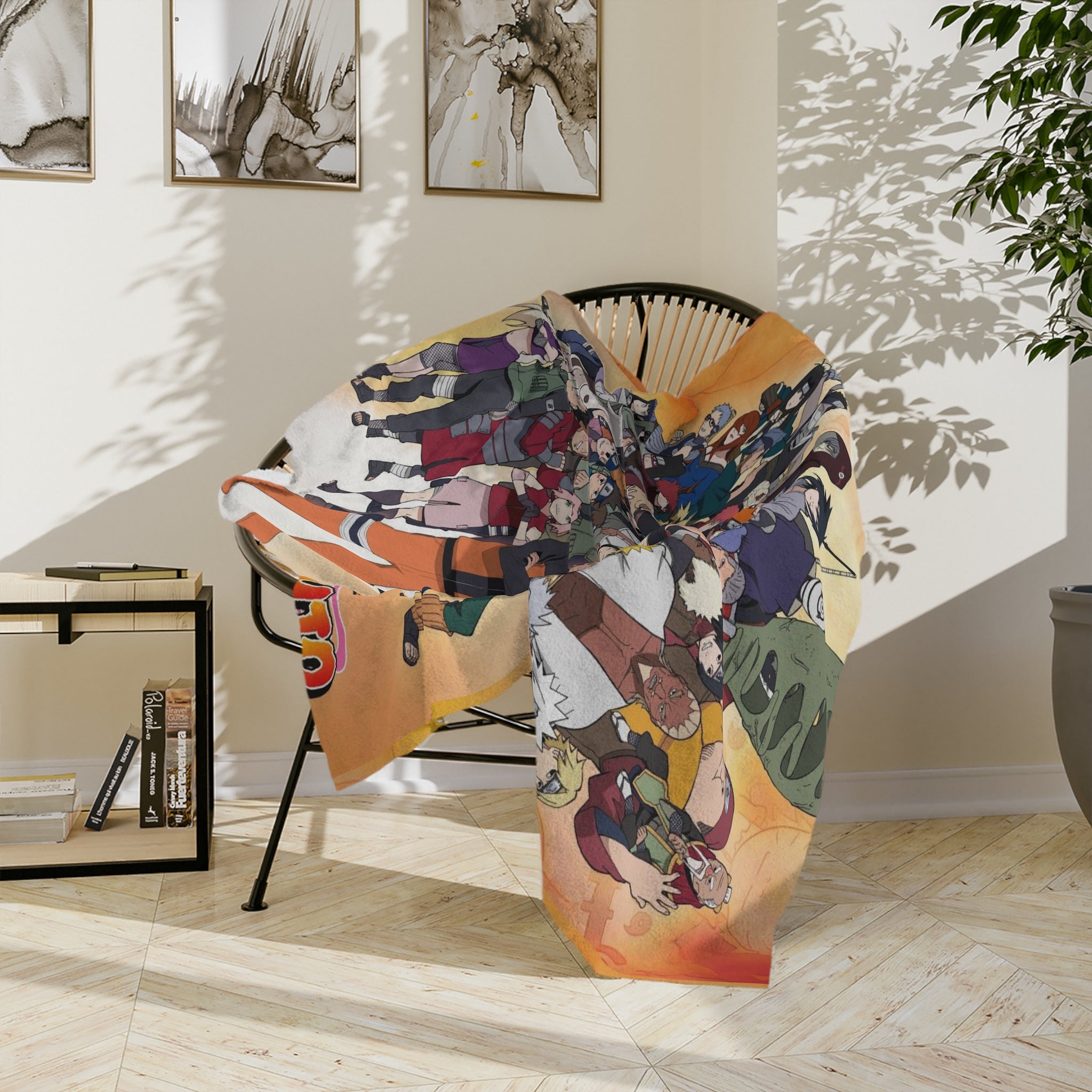 Cozy Anime Blanket - Naruto Microfiber Throw, Perfect for Game Nights